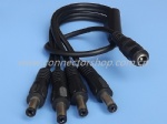 DC Jack to 4 DC Plugs