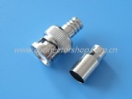 BNC Male Plug Crimp Type 2pcs