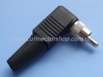 RCA Plug with Spring Right Angle