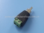 RCA Plug with Terminal Block