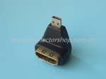Micro HDMI Male to HDMI Female 90°