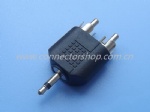 3.5mm Mono Plug to 2xRCA Plugs