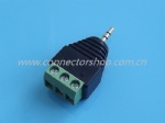 2.5mm Stereo Plug with Terminal Block