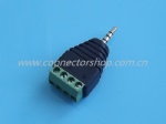 2.5mm 4 Pole Plug with Terminal Block