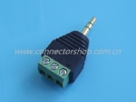 3.5mm Stereo Plug with Terminal Block