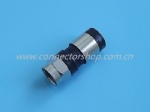 F Compression Plug  for RG58,RG59,RG6 Cable