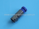 F Compression Plug  for RG58,RG59,RG6 Cable