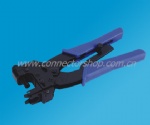 Crimping tool, for F, BNC, RCA compression connectors