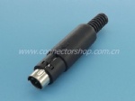 Mini DIN plug 3P-8P