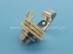 6.35mm  Mono Jack Close Circuit, Brass