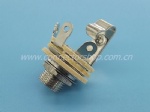 6.35mm  Mono Jack Close Circuit, Brass