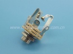 6.35mm  Stereo Jack Open Circuit, Brass