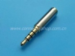 3.5mm 4 Pole Plug to 2.5mm 4 Pole Jack, Golden Plated