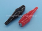 Battery Clip 5A with Boot Color: Black, Red