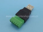 USB 2.0 Male with Terminal Block