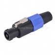 Speaker/Loudspeaker cable connector, 4 pole