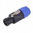 Speaker/Loudspeaker cable connector, 4 pole