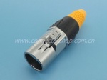 XLR Type, RJ45 Female, with button, Waterproof